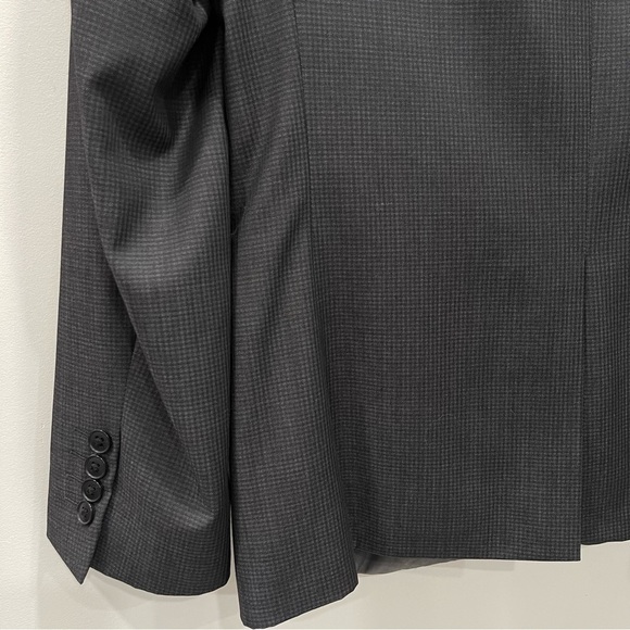 Ben Sherman Camden Tailored Skinny Fit Grey Wool Blazer Jacket Suiting 40R - Picture 4 of 8